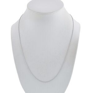 Estate Sterling Silver 925 0.9mm Adjustable Rolo Chain Necklace 18"-20"